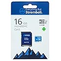 Everything But Stromboli 16GB MicroSD Memory Card for Kids Camera Class 10 U1 UHS-1 SDHC 16G Micro SD Card with Adapter