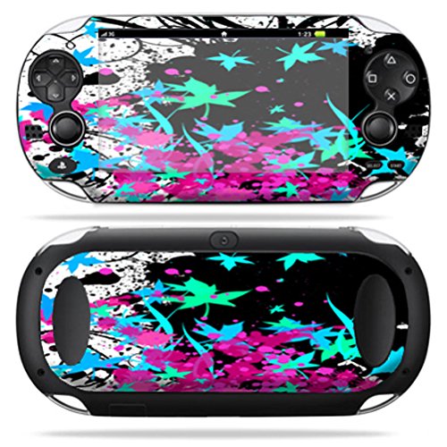 MightySkins Skin Compatible with PS Vita PSVITA Playstation Vita Portable wrap Sticker Skins Leaf Splatter