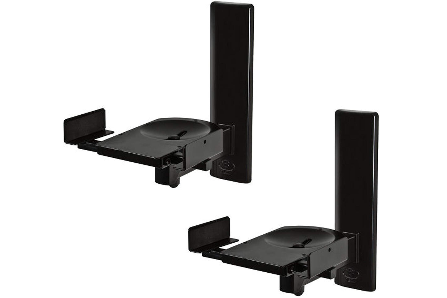 B-Tech BT77 Ultragrip Pro Speaker Mount, Set of 2, Side Clamp with Tilt and Swivel, Black