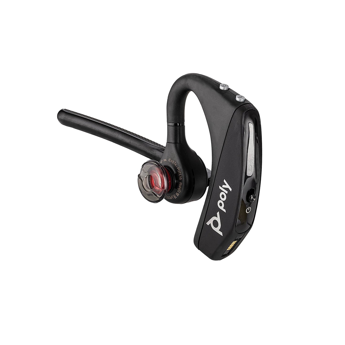 Poly Voyager 5200 Wireless Headset (Plantronics) - Single-Ear Bluetooth Headset w/Noise-Canceling Mic Bundle Including: Goby Labs Mic Cleaner
