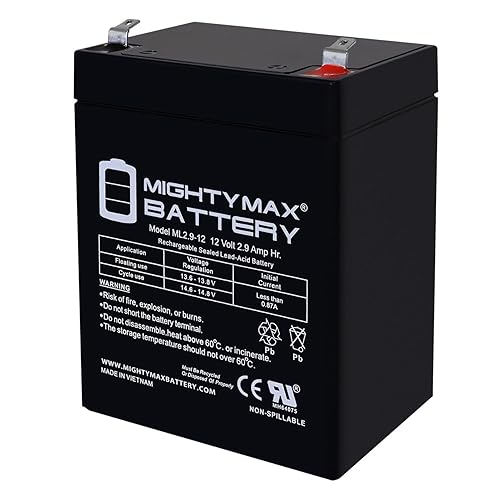 Mighty Max Battery 12V 2.9AH F1 SLA Replacement Battery Compatible With Vision CP1229