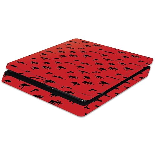 MightySkins Skin Compatible with Sony PS4 Slim Console - Guns | Protective, Durable, and Unique Vinyl Decal wrap Cover | Easy to Apply, Remove,