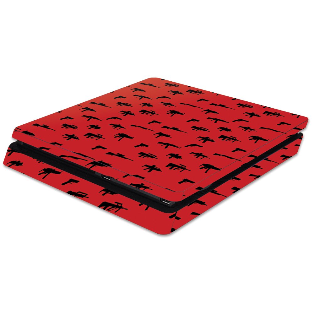 MightySkins Skin Compatible with Sony PS4 Slim Console - Guns | Protective, Durable, and Unique Vinyl Decal wrap Cover | Easy to Apply, Remove,