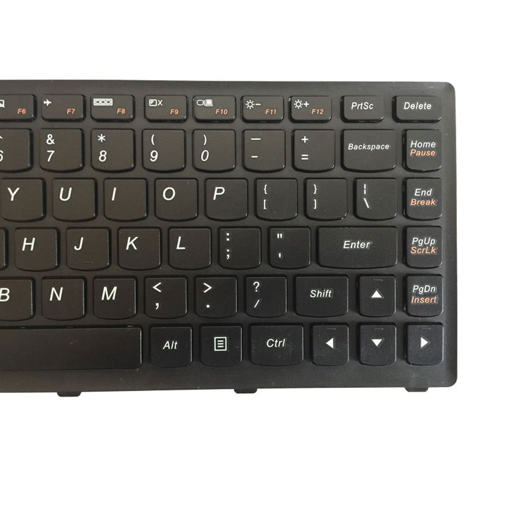 Laptop Replacement Keyboard Fit Lenovo IdeaPad S400 S400T S400U S300 S405 S40-70 S400-IFI S400-ITH M30-70 US Layout with Frame (Black)