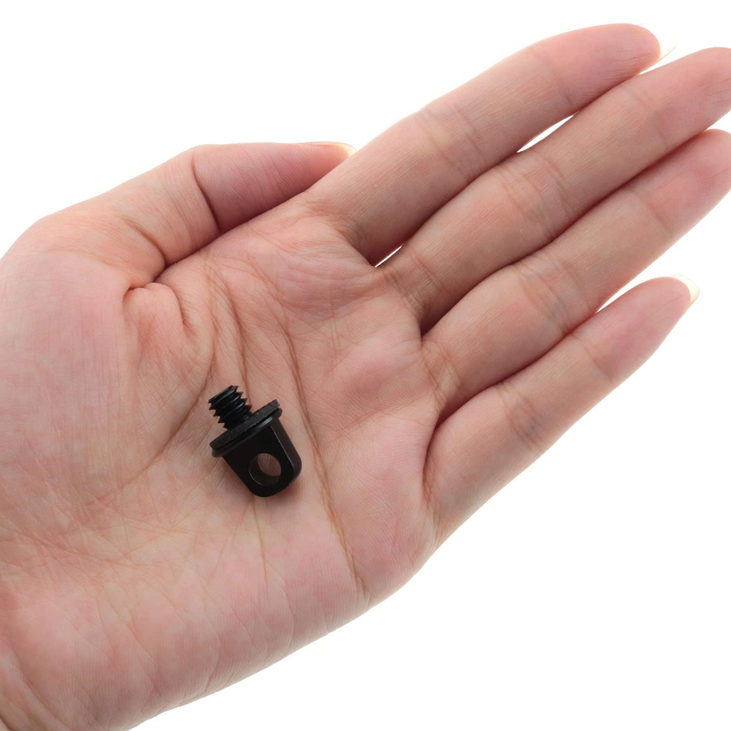 CZQC 1/4inch Camera Screw 2PCS 1/4-20 Quick Install Metal Screws Connecting Adapters for Camera Neck Wrist Strap Sling Black