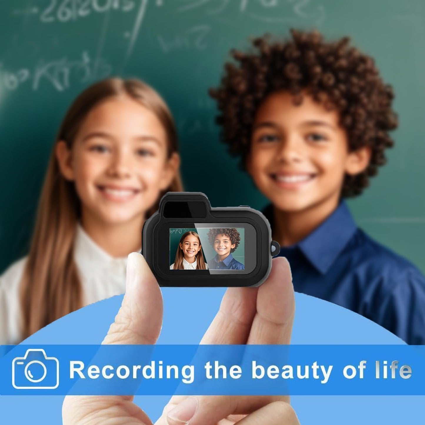 Lmuwecno Mini Camera Keychain, 1080p HD, DV Video, for Students & Kids (128G)