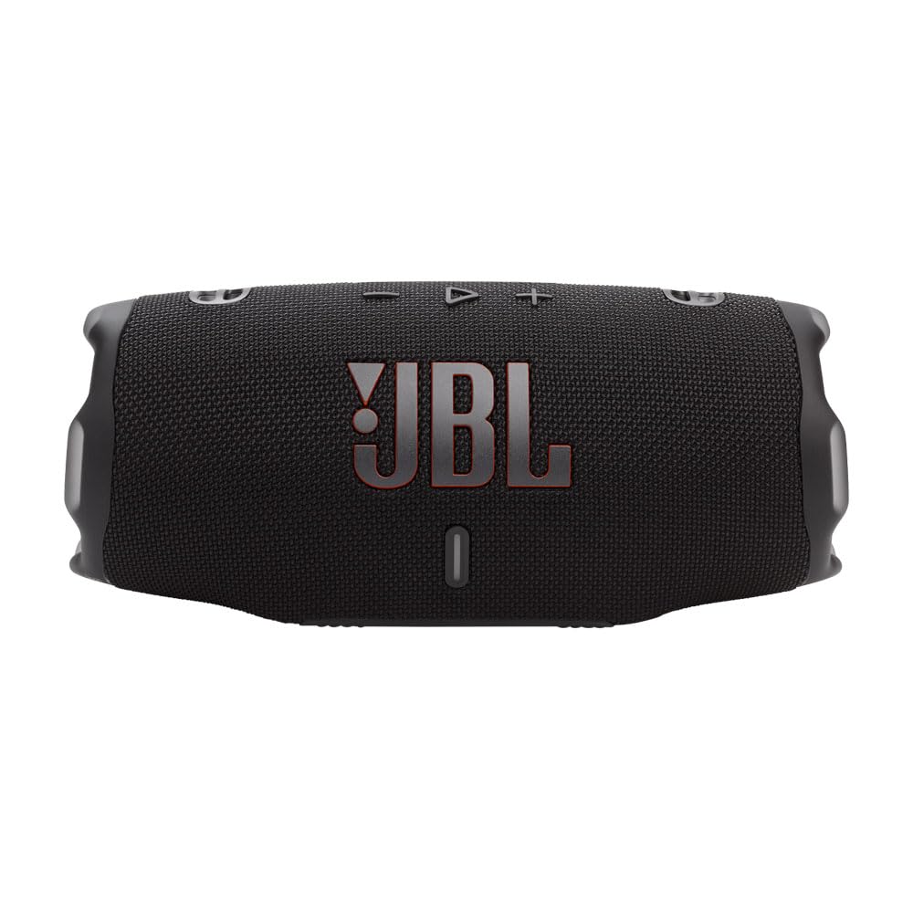 JBL Charge 6 Waterproof Portable Speaker Bundle with gSport Carbon Fiber Case (Black)