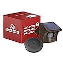 eMACROS Non-APP Wireless Driveway Alarm - 1/2 Mile Solar Motion Sensor with Plug-in Receiver for Driveways, Homes, Large Properties, Weatherproof