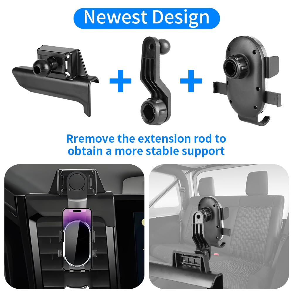 Car Phone Holder For GMC Sierra 1500 Elevation/SLE /SLT 2022 2023 2024 2025 2026?Sierra 2500 3500 SLE /SLT 2024-2026?Only 13.4-inch screen?Auto