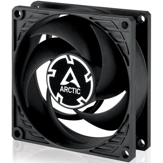 ARCTIC P8 Max - PC Fan, High-Performance 80mm Case Fan, Server Fan, PWM-Controlled 500-5000 RPM, Optimised for Static Pressure, 0dB Mode - Black