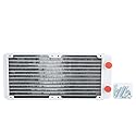 240mm Water Cooling Radiator for PC - White Copper Heat Sink with 12 Pipes, Easy Install Computer Water Cooling System for Gaming PCs