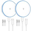Mag-Safe Charger 2 Pack 15W Magnetic Wireless Charger Fast Charging Pad Compatible with iPhone 17/16/15/14/13/12 Series & AirPods 3/2/Pro Magnetic