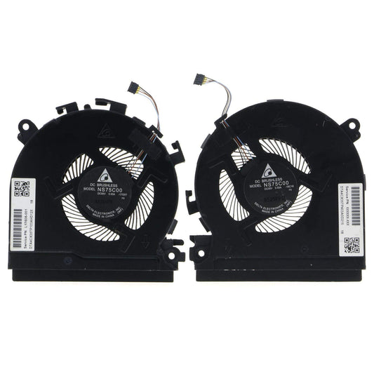 Replacement CPU & GPU Cooling Fan for HP Spectre X360 15-CH 15-CH000 15-CH011DX 15-CH011NR 15-ch075nr NS75C00-17J22 NS75C00-17J21 L17605-001