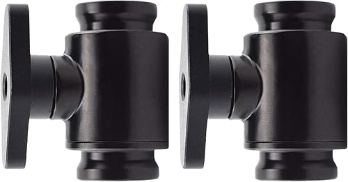 dracaena.io G1/4'' Internal Thread Water Cooling Valve, Brass Body Valve with Aluminium Handle, Pumping Fittings for PC, Shut Off Valve with Full