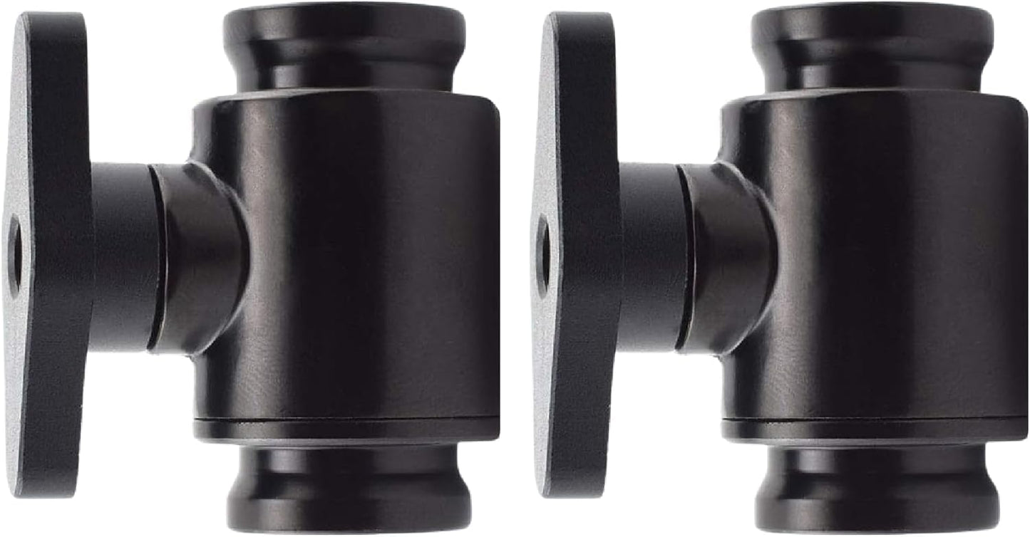 dracaena.io G1/4'' Internal Thread Water Cooling Valve, Brass Body Valve with Aluminium Handle, Pumping Fittings for PC, Shut Off Valve with Full