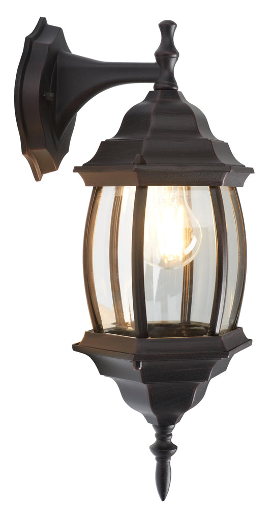 SAFAVIEH Lighting Collection Grazia Oil-Rubbed Bronze Outdoor Sconce Set of 2 Light Fixture (LED Bulbs Included)