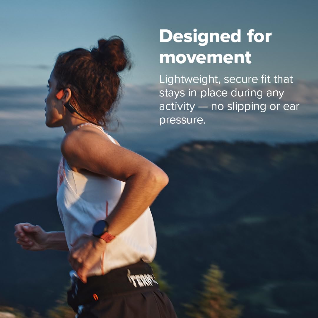 SUUNTO Wing 2 Open-Ear Bone Conduction Headphones, Wireless Bluetooth Earphones, Workouts Running Sports, IP66 Waterproof, Head Movement Control…