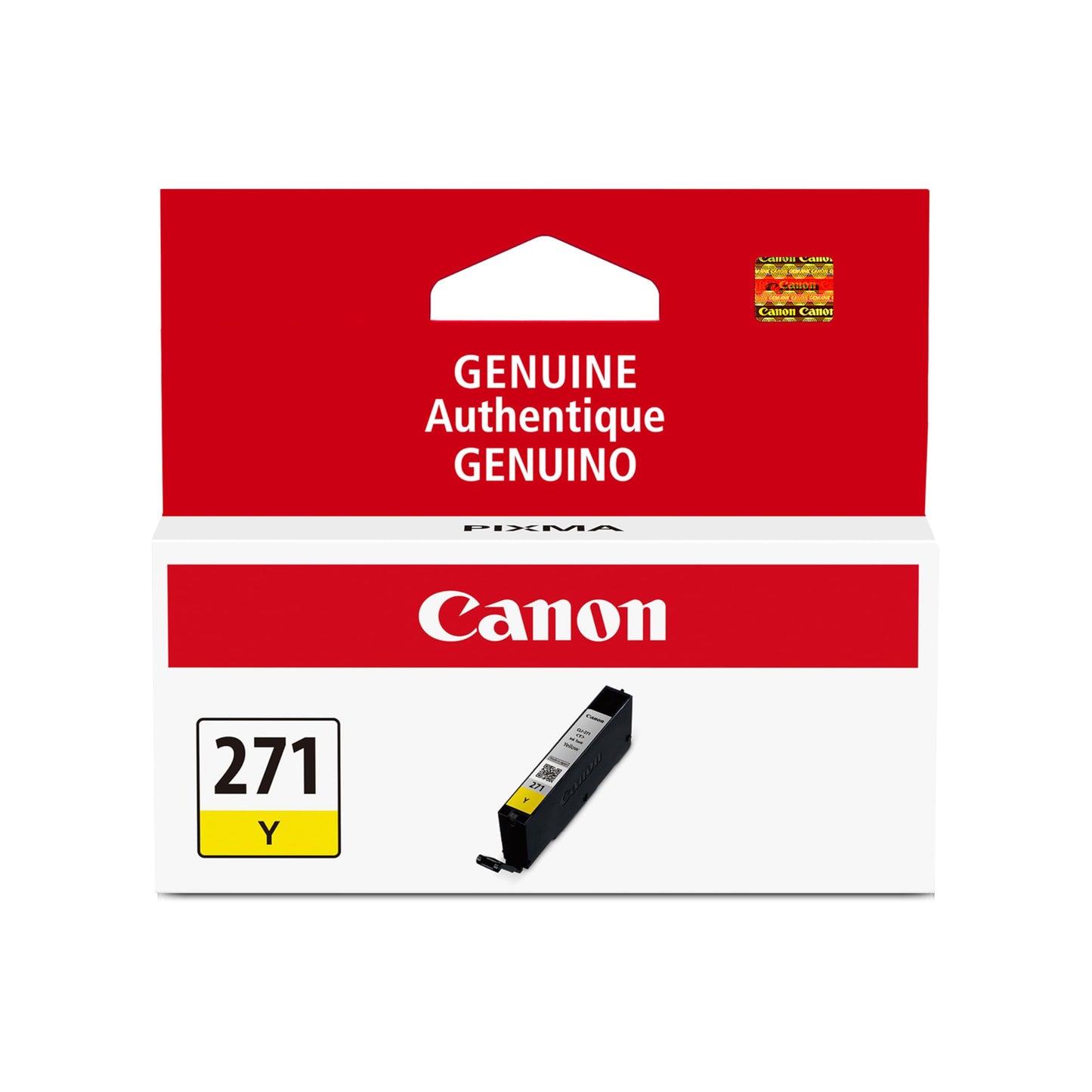 Canon CLI-271 Genuine Yellow Ink Tank, Compatible with MG6820, MG6821, MG6822, MG5720, MG5721, MG5722, MG7720, TS5020, TS6020, TS8020, and TS9020