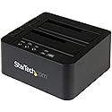 StarTech.com Standalone Hard Drive Duplicator, External Dual Bay HDD/SSD Cloner/Copier, USB to SATA III Docking Station