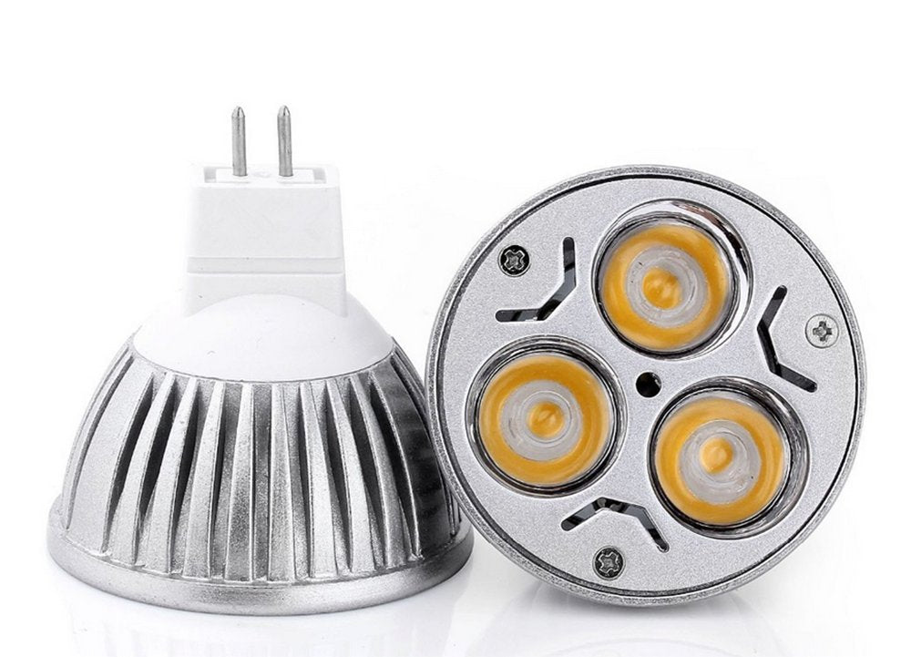 MR16 3W LED Bulbs MR16 3W 12V Warm White 2700K Not Dimmable 60 Degree Beam Angle LED Spotlight Bulbs for Landscape Recessed Lighting,35W Halogen Bulbs