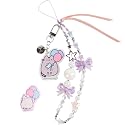 iFace Pusheen the Cat Beaded Wristlet Universal Charm Strap [15th Anniversary Special Limited Edition] - Cute Wrist Straps for Cell Phone Camera Keys