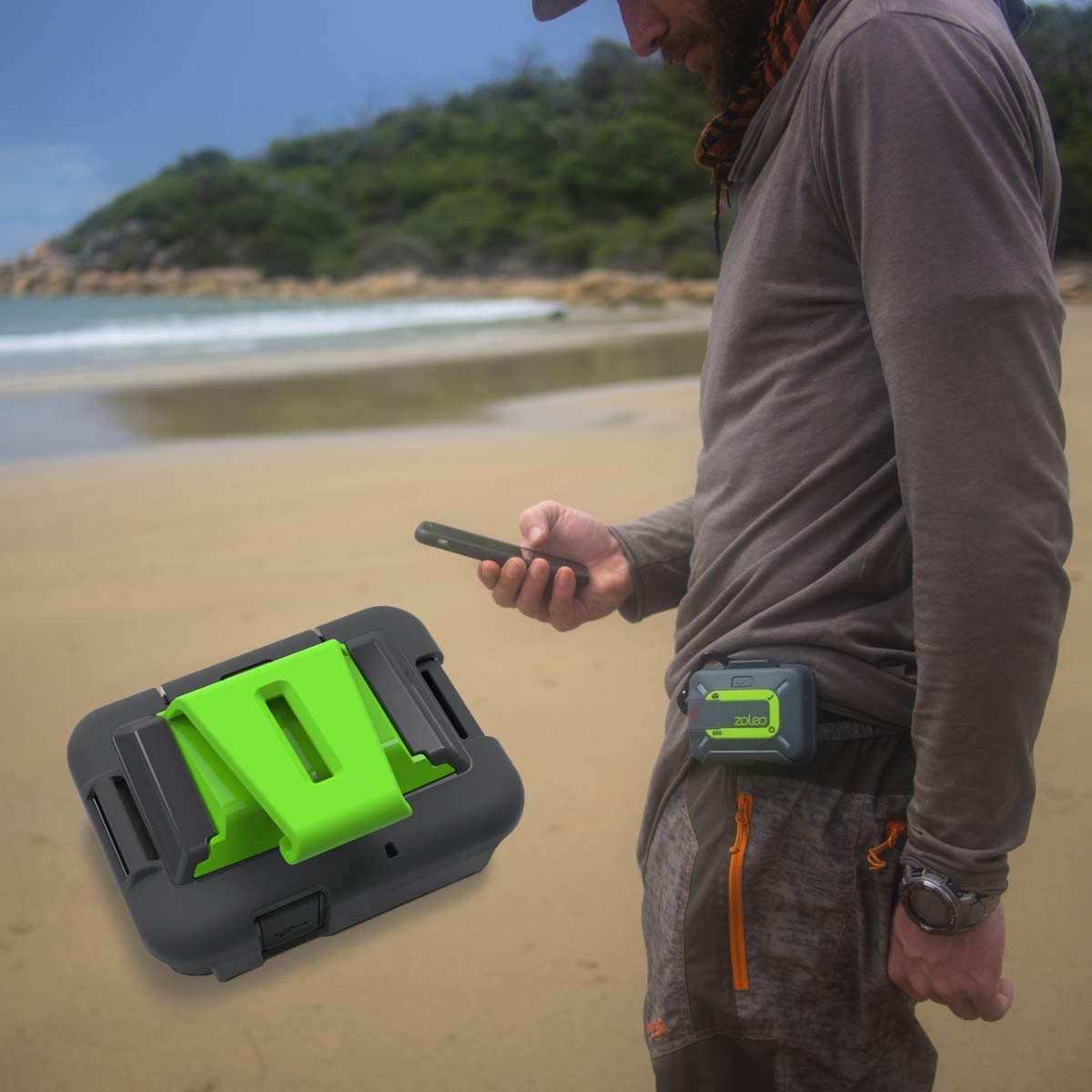 ZOLEO Cradle Kit Accessory Including 3 Inserts - Belt Clip, Strap Infill Connector and Camera Tripod Mount