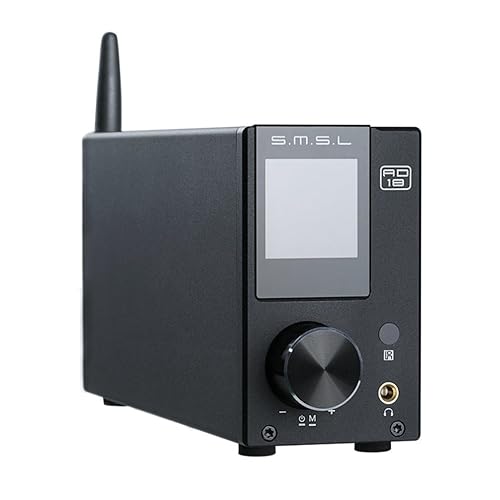 S.M.S.L AD18 Audio HiFi Stereo Amplifier with Bluetooth 4.2 Supports Apt-X,USB DSP Full Digital Power Amplifier 2.1 Small 80Wx2 Class D Amplifier
