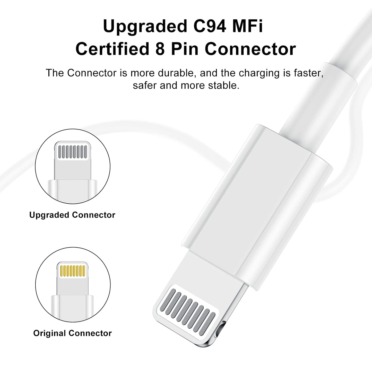 10ft iPhone Charger, [Apple Certified] Long Apple Charging Cord,10 Feet Original Lightning to USB Cable,10 Foot iPhone Charging Cable for iPhone 14…