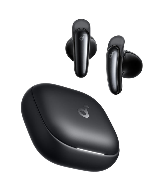 Soundcore Liberty Buds by Anker, Semi-in-Ear Design, Removable Ear Fins, Real-Time Adaptive Noise Cancelling, Fast Charging, Wireless Bluetooth…
