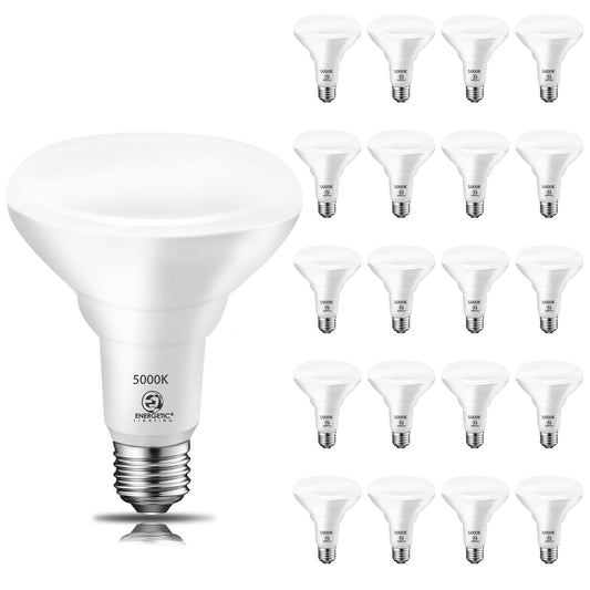 Energetic BR30 LED Bulb Indoor Flood Lights 8.5W, 65W Equivalent, 650LM, 5000K Daylight, E26 Base, 15000 Lifetime Hours, Dimmable Recessed Can Light