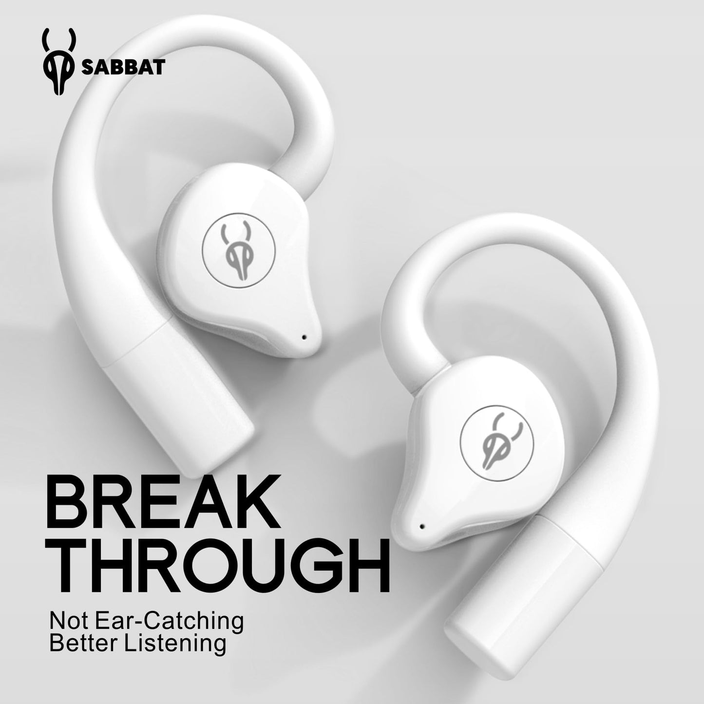 ICESOMNUS Sabbat Q12 Jurassic-Themed Open-Ear Bluetooth 5.4 Headphones, Ear-Hook Wireless Earbuds, Non-in-Ear Sport Running Earphones, High-Fidelity…