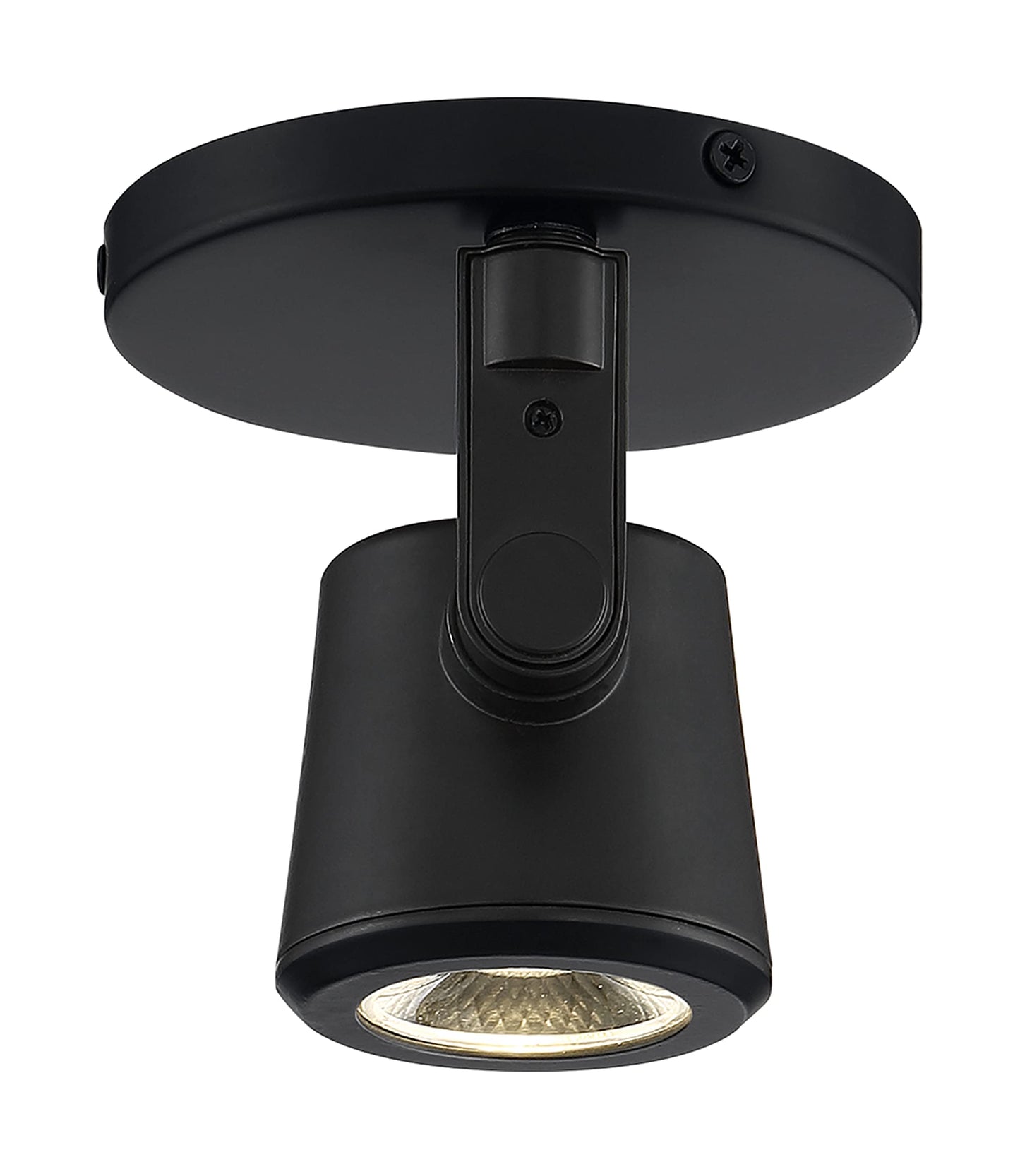 Nuvo Lighting 62/1107 12W LED Adjustable Taper-Back Monopoint Ceiling and Wall Spotlight, Black