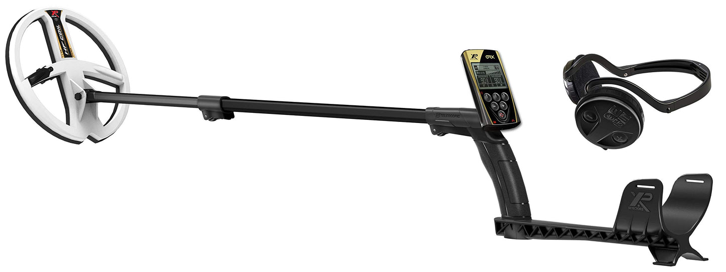 XP Metal Detectors ORX Detector - Specialized in Gold Hunting - FX02 Wired Headphones, WSAUDIO Wireless Headphones, HF Coil (9'') up to 50kHz, Remote…