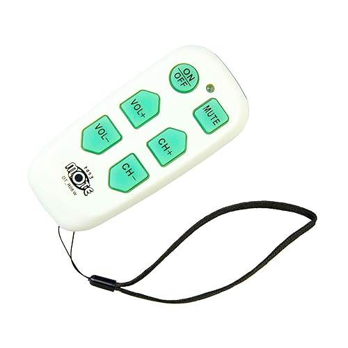 Universal Big Button TV Remote - EasyMote | DT-R08W. Backlit, Easy Use, Smart, Learning Television & Cable Box Controller, Perfect for Assisted Living
