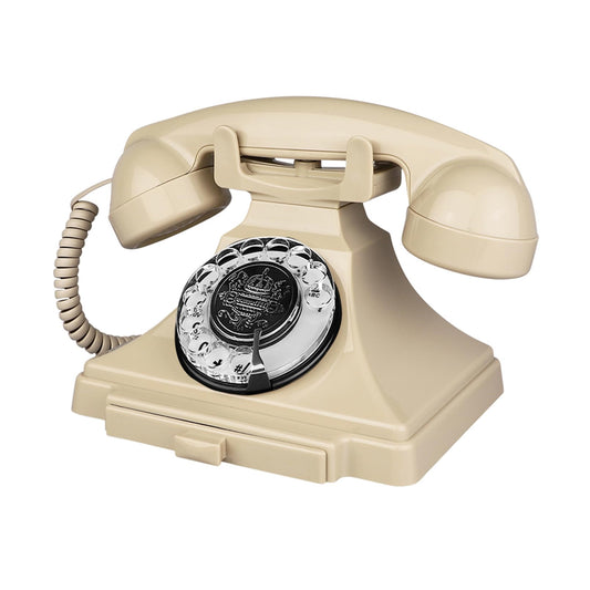 Retro Landline Telephone, Corded Antique Phone Vintage, 1930s Rotary Dial Home Decor Phone, Old Fashion Decorative House Phones for Seniors, Working