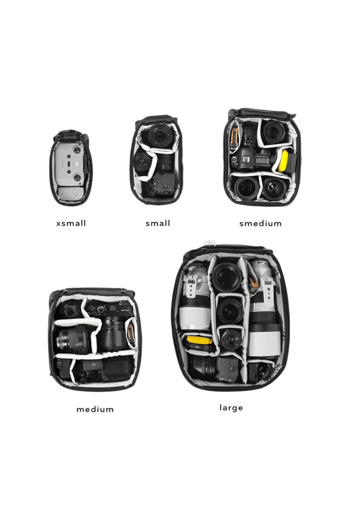 Peak Design Camera Cube V2, Small, Custom Organization and Protection, Weatherproof Shell with Foam Sub-Lining, FlexFold Dividers, Camera Bag Insert