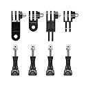 3-Way Adjustable Extension Pivot Arm Straight Joints Adapter Mount Kit for GoPro Hero13, 12, 11, 10, 9, 8, 7, 6, 5, 4, 3+, 3, Same Direction