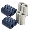 UT-Wire - Reusable Travel Carry On Cable Wrap (x2 Blue & x2 Gray)