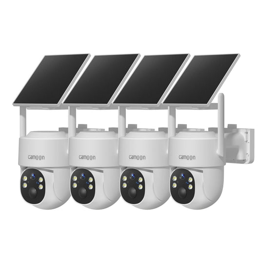 2K Solar Security Cameras Wireless Outdoor, 5/2.4Ghz WiFi Cameras for Home Security, Color Night Vision, Human Detection, Two-Way Audio, SD/Cloud