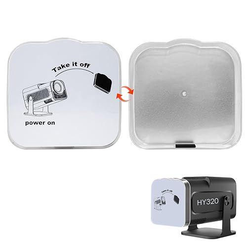 HY320 Projector Lens Protector Cover | Dustproof & Anti-Scratch Protection | Easy Install & Case-Friendly Design | Projector Accessories