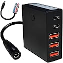 12V 24V to USB 5V Step Down Converter Power Adapter, 12 Volt USB C Charger Multi Port, DC 8V-30V to Type-C 5 Volt 12A 60W Buck Module.
