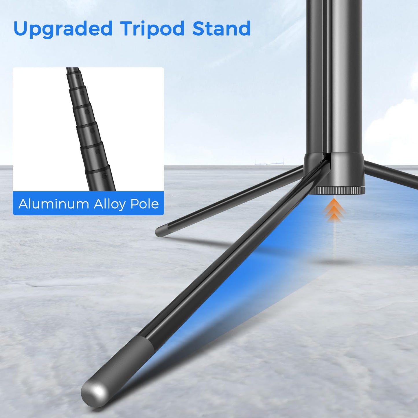 Selfie Stick Travel Tripod for Cell Phone with Remote Control and Phone Holder, Extendable Selfie Stick for iPhone, iPhone Tripod for Video Recording