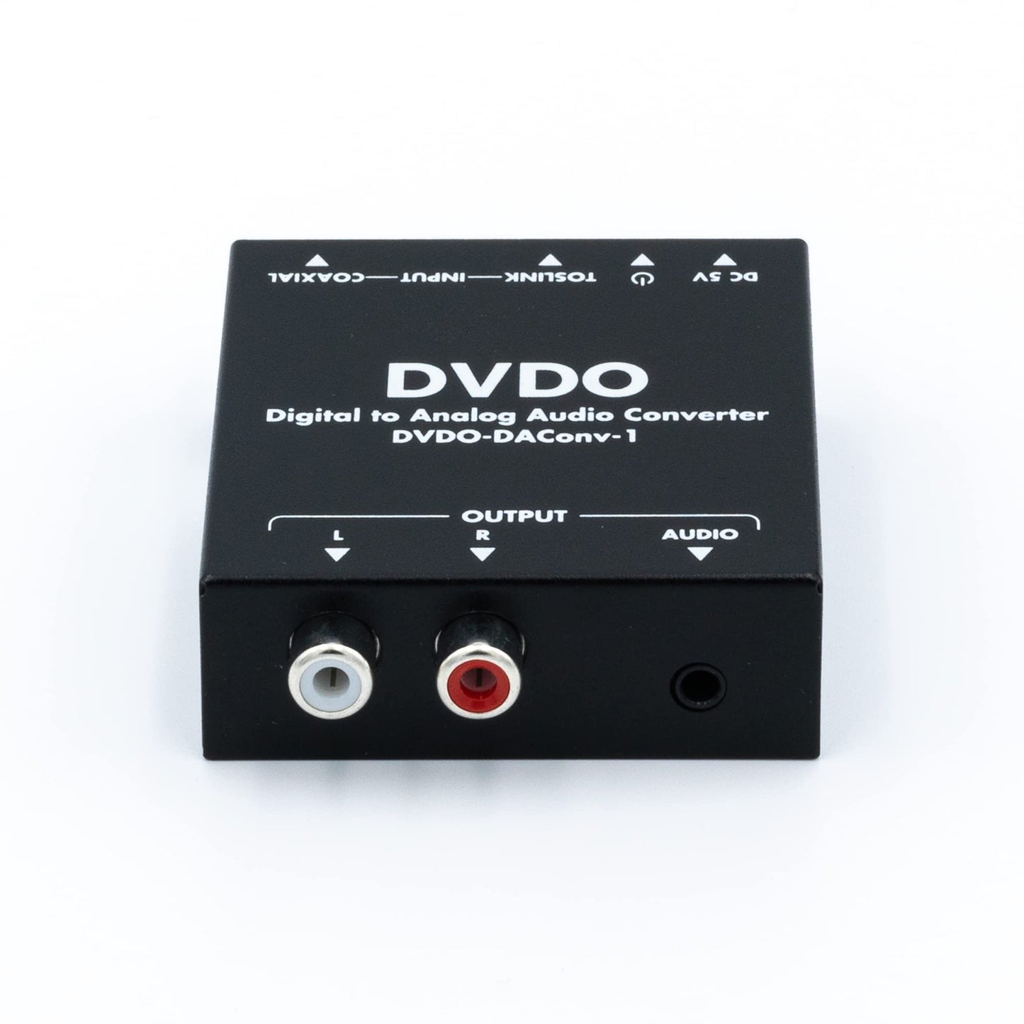 DVDO Digital to Analog Audio Converter | Coaxial/Toslink in - Analog Out | 3.5mm to Optical Audio Cable | Optical Digital Audio Converter |Supports