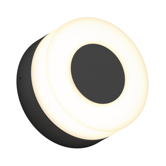 artika Ludwig Outdoor Wall Light Fixture, Matte Black