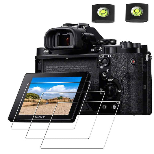 ULBTER A1 Screen Protector for Sony Alpha 1 / A1 Camera & Hot Shoe Cover 0.3mm 9H Hardness Tempered Glass Anti-Scrach Anti-Fingerprint Anti-Bubble
