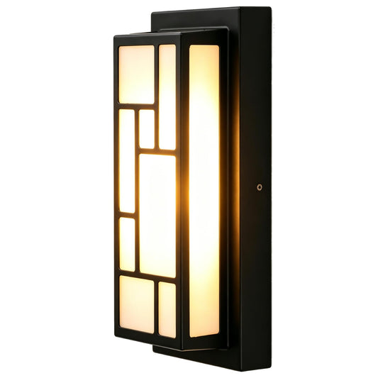 Energetic 5CCT Outdoor Wall Light Fixture, 13 Inch Exterior Modern Wall Sconce, Patio Light IP65 Waterproof, 120V LED Porch Lighting, Aluminum Low