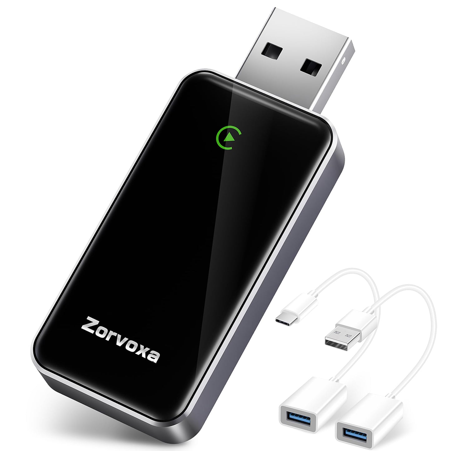 2026 Wireless Carplay Adapter for iPhone,3 Second Auto Connect, No Screen delay, Ultra Mini Design,Plug & Play By USB-A/Type-C Compatible with iOS 10+