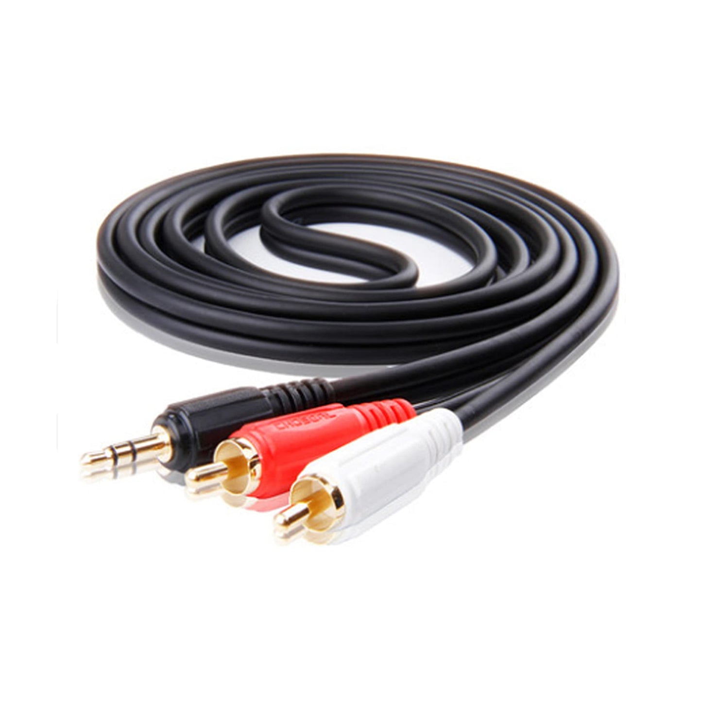 Guy-Tech 3.5 mm to 2 RCA Stereo Cable Audio Cord AUX Wire Compatible Replacement for Bose Solo 5 TV Soundbar Sound Bar Home Theatre System Solo5