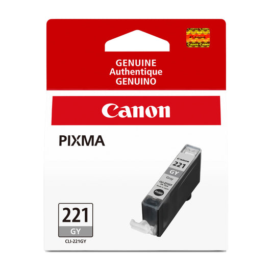 Canon CLI-221 Genuine Gray Ink Tank, Compatible with MP980, and MP990 Printers