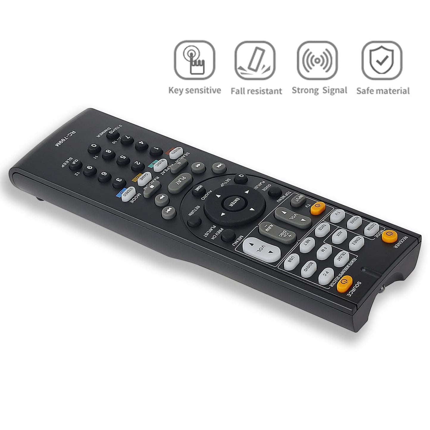 Replacement Remote Control for Onkyo TX-SR608 TX-SR806 TX-SR304 HT-R591 HT-R558 HT-S5400 HT-R690 HT-RC360 TX-NR626 Receiver